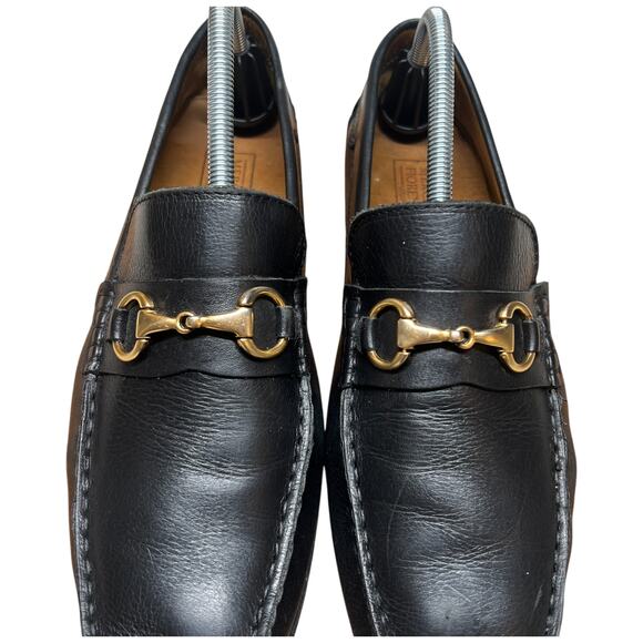 MERCANTI FIORENTINI Horse Bit Relax Men 9M Black Leather Driving Loafers Shoes - Picture 9 of 14